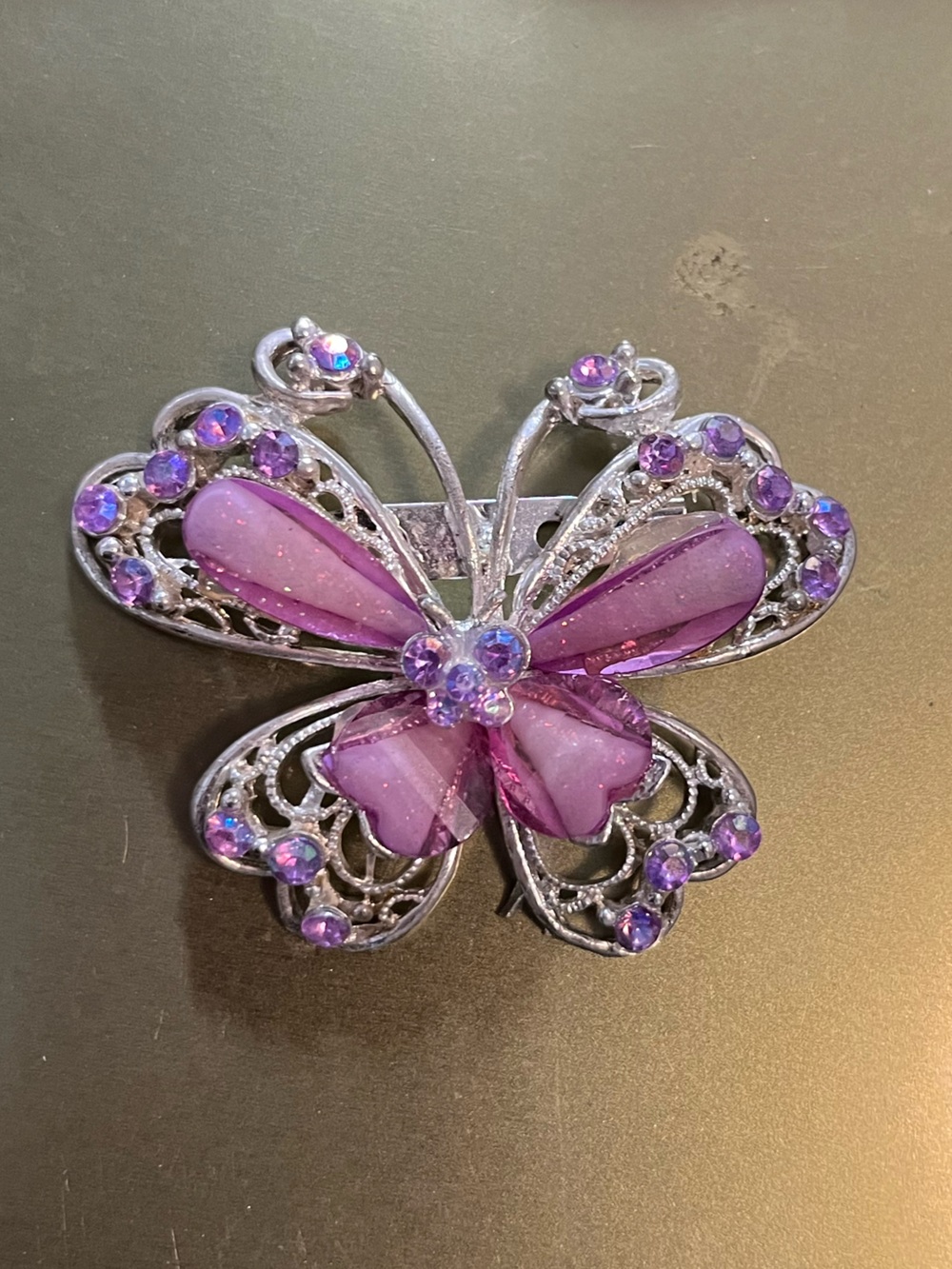 Purple Butterfly Crystal Brooch - Women Jewelry